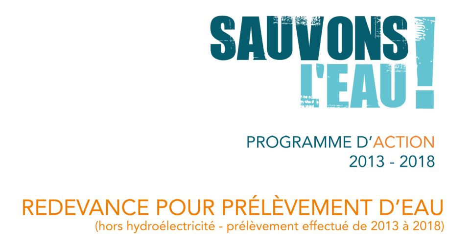 Redevance prélèvement d'eau - Brochure d'information (06/2016)